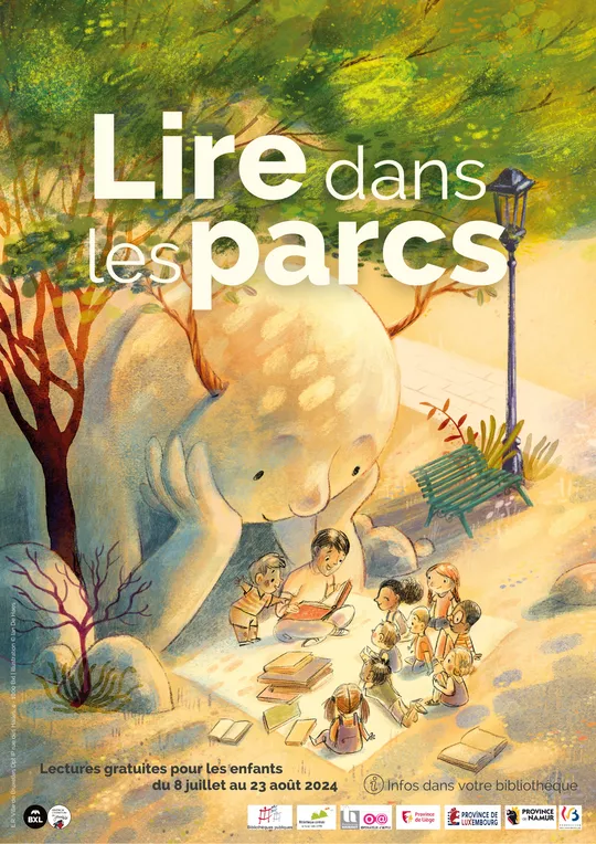 Affiche Lire dans les parcs