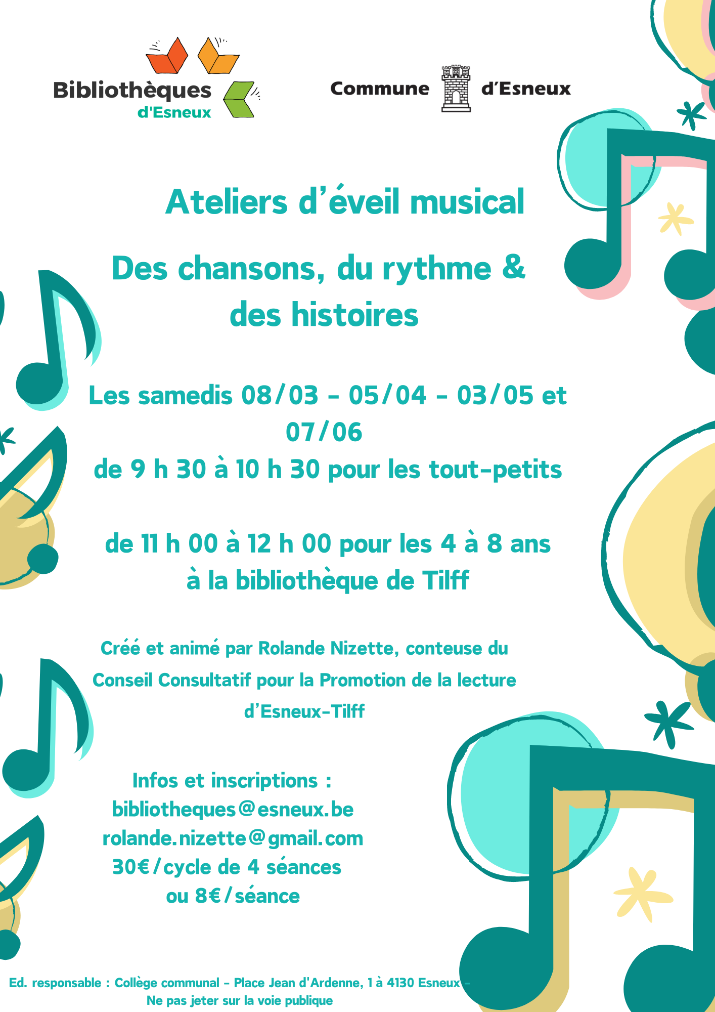 affiche Atelier d'éveil musical