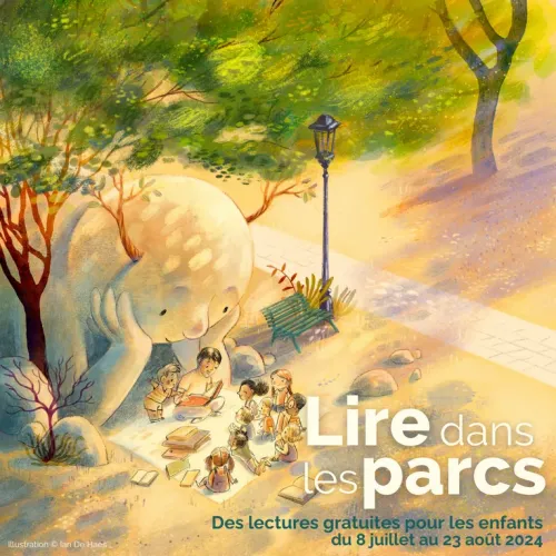 Affiche Lire dans les parcs